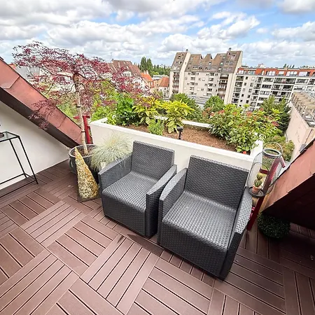 L'attique - Terrasse Panoramique - Acces Transports En Commun - Centre - Commerces A Proximite Apartment