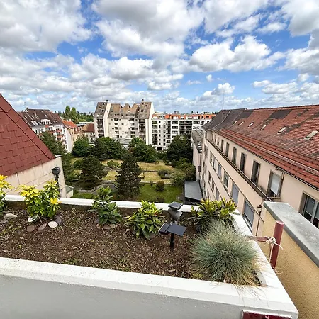 L'attique - Terrasse Panoramique - Acces Transports En Commun - Centre - Commerces A Proximite Strasbourg